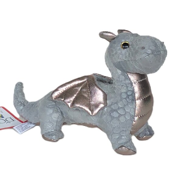 New w/ Tag Douglas Plush Hydra Silver Baby Dragon 8.5" - Picture 1 of 10